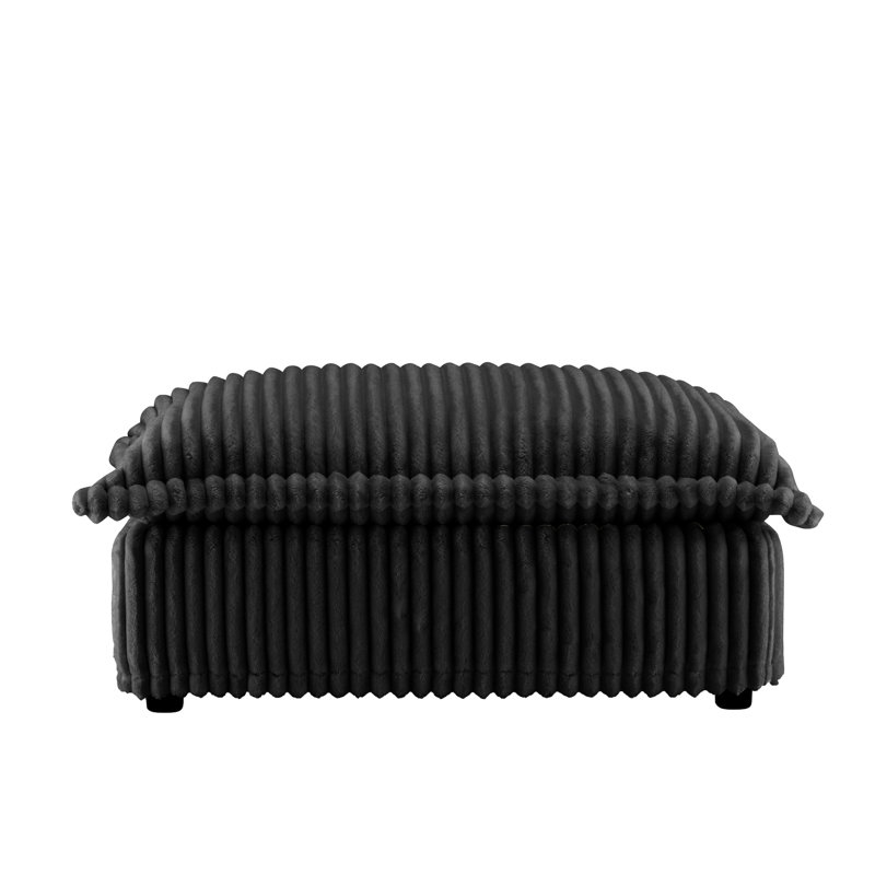 - Noir: coussins luxueux et coton. Conception élégante à surpiqûres. Housses amovibles et nettoyables. Sièges spacieux confortables. Structure en bois. Étapes d'assemblage faciles en tissu. Concevez avec