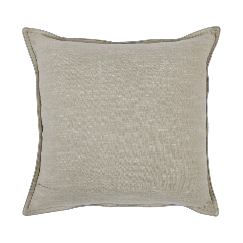 Cheyenne Square Pillow Cover & Insert, Taupe, Square 22"
