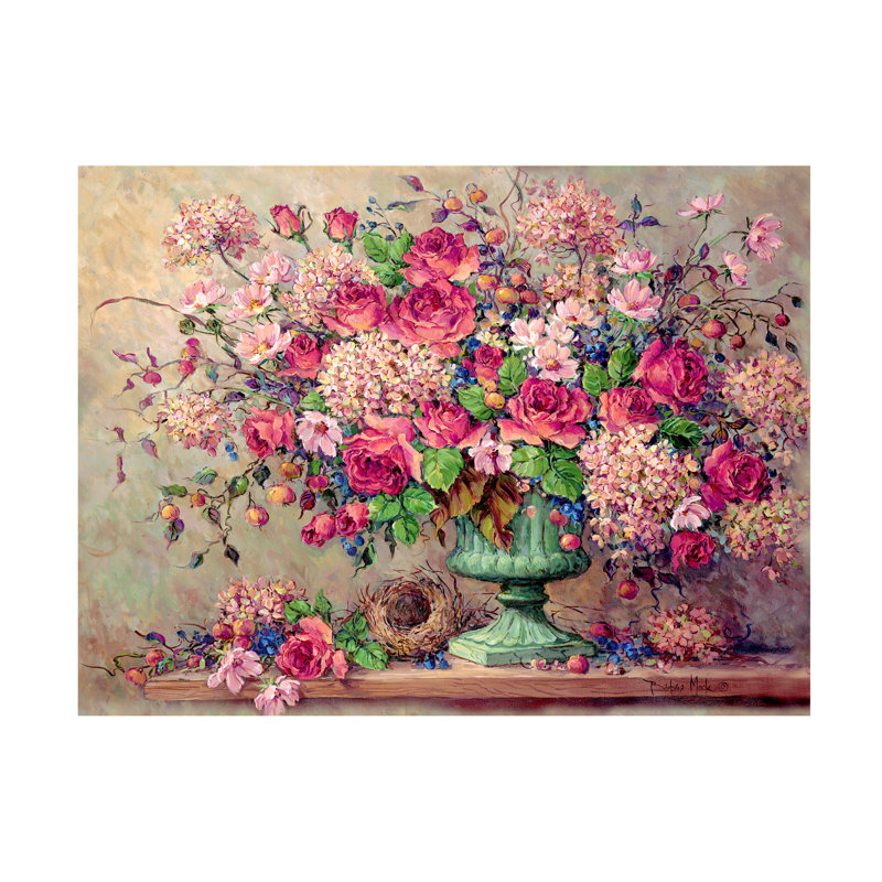 Collection Collettes par Barbara Mock - peinture sur toile tendue, H 14 po x l 19 po