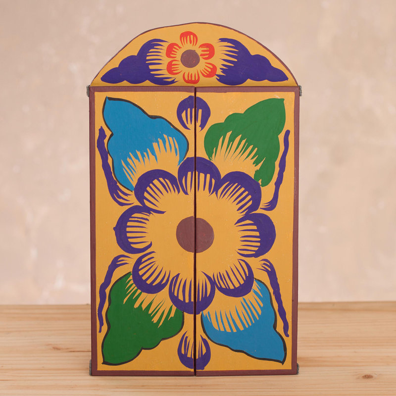 Figurine retablo en bois folk art Barhamsville