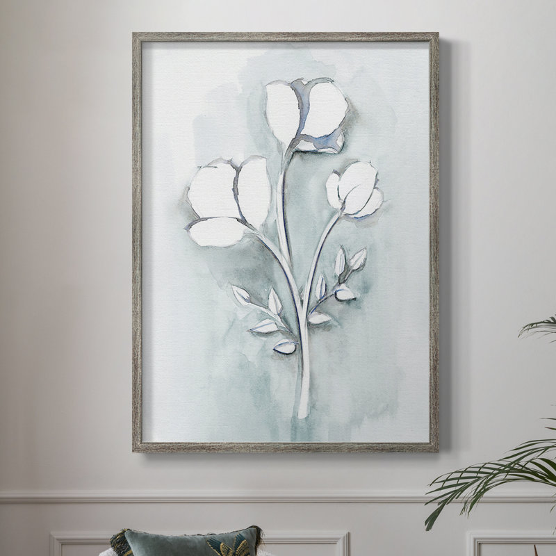 «Bohemian Blue III», reproduction encadrée - bois massif 48178, H 21 po x l 17 po