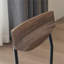 Ensemble de salle à manger avec structure en fer et panneaux MDF, dimensions : 43,3 x 27,6 x 29,9 pouces.