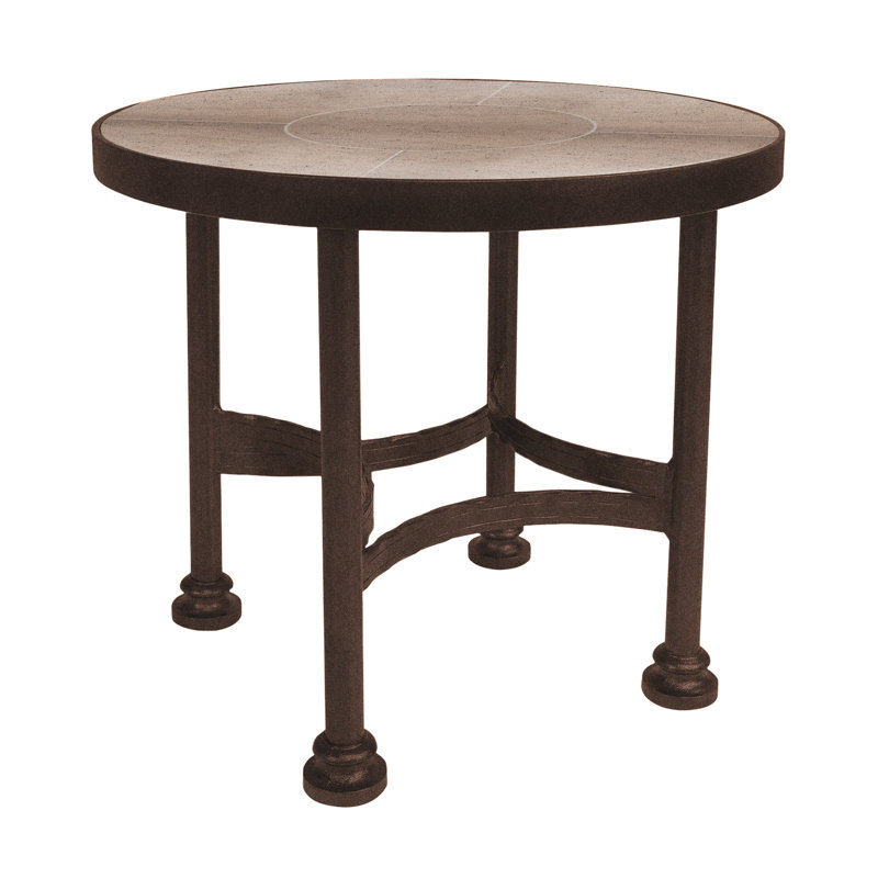 Classico Outdoor Round Side Table, Copper Creek, Canyon Taupe