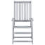 Acacia Patio Dining Armchair with Cushion-286285190