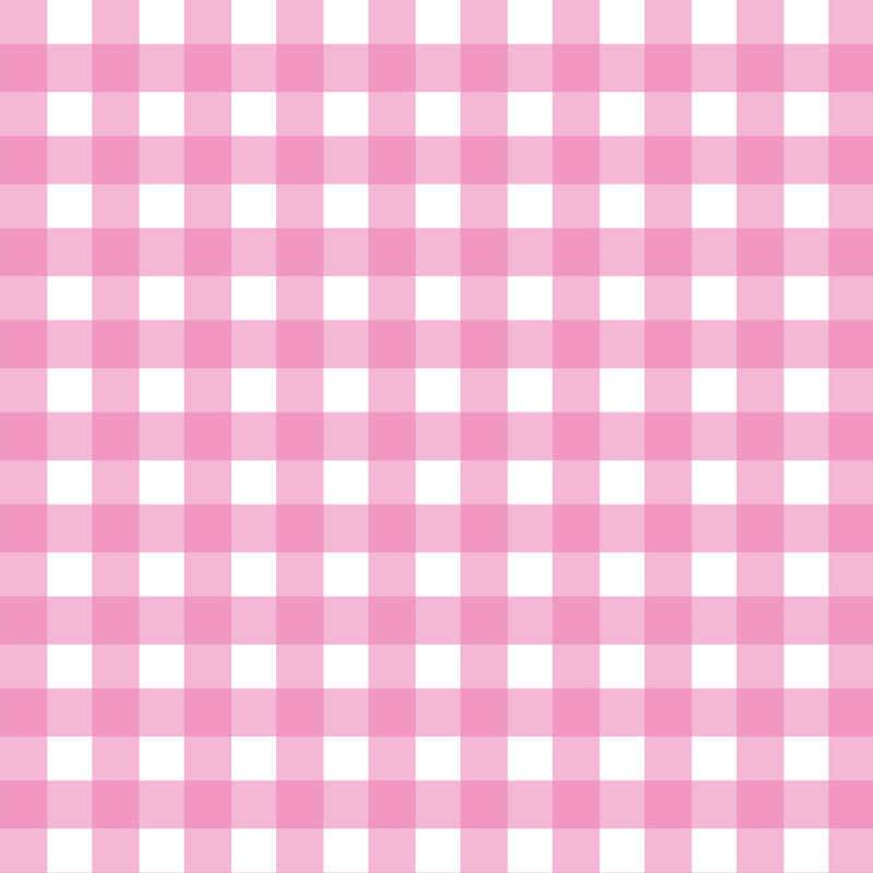 Gingham Pattern Tailored Bed Skirt 15" Drop Length, Hot Pink, Full