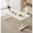 Luxury Cream-Style Sintered Stone Tabletop Office Desk-1298696965