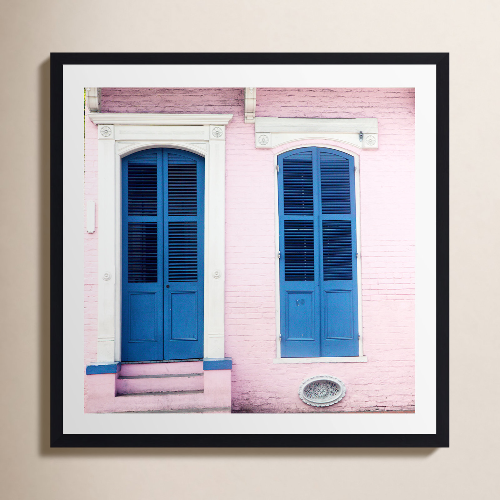 New Orleans Color II by Catherine McDonald, Black Floater Framed, No, 12" H x 12" W x 0.75" D