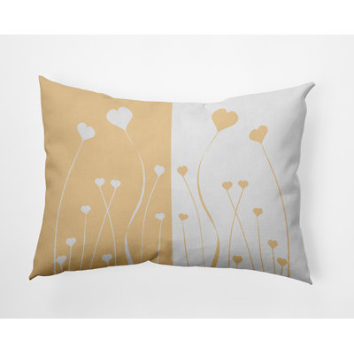 Coussin décoratif en polyester floral