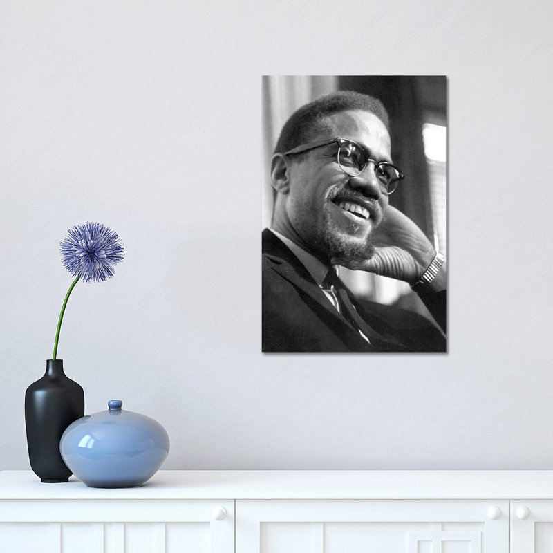 Malcolm X (1925-1965) - Wrapped Canvas Print, 45.72cm H x 30.48cm W x 1.91cm D