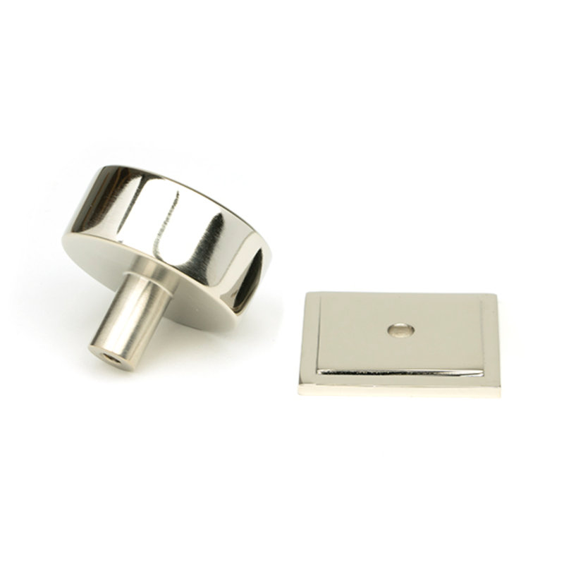 38mm Square Knob, Polished Nickel