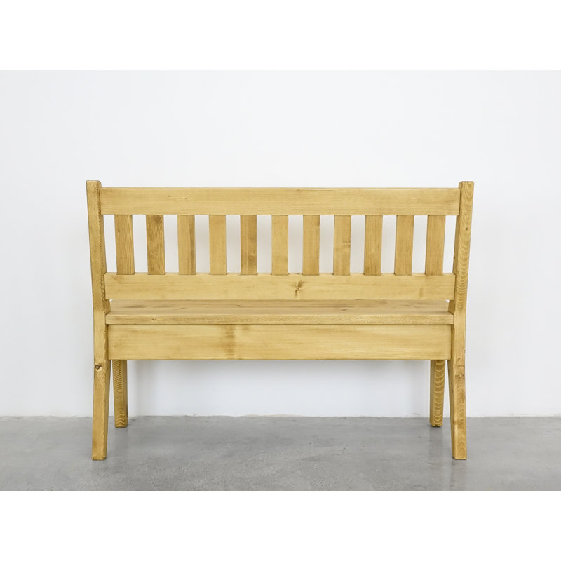 Dambrosio Solid Wood Bench, 87cm H x 200cm W x 46cm D