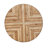 Indoor Dining Round Table With Metal Legs,Light Birch