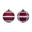 Vickerman Glitter Ornament Assortment. 2 plaid, and 2 horizontal stripes.-826837226-826837268