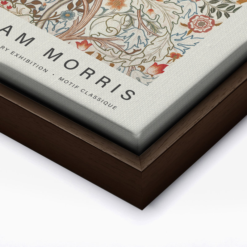William Morris - Acanthus No1, Canevas, H 16 po x l 20 po, Encadrement brun