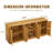 67-inch Modern Wavy Sideboard-852842539