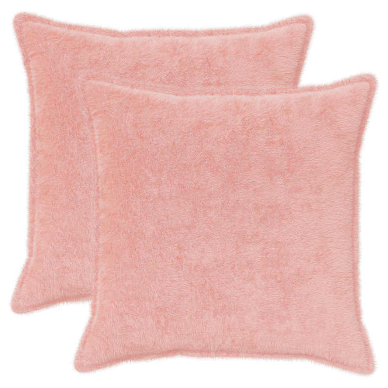 White Cushion Cover, Square 55cm, Pink