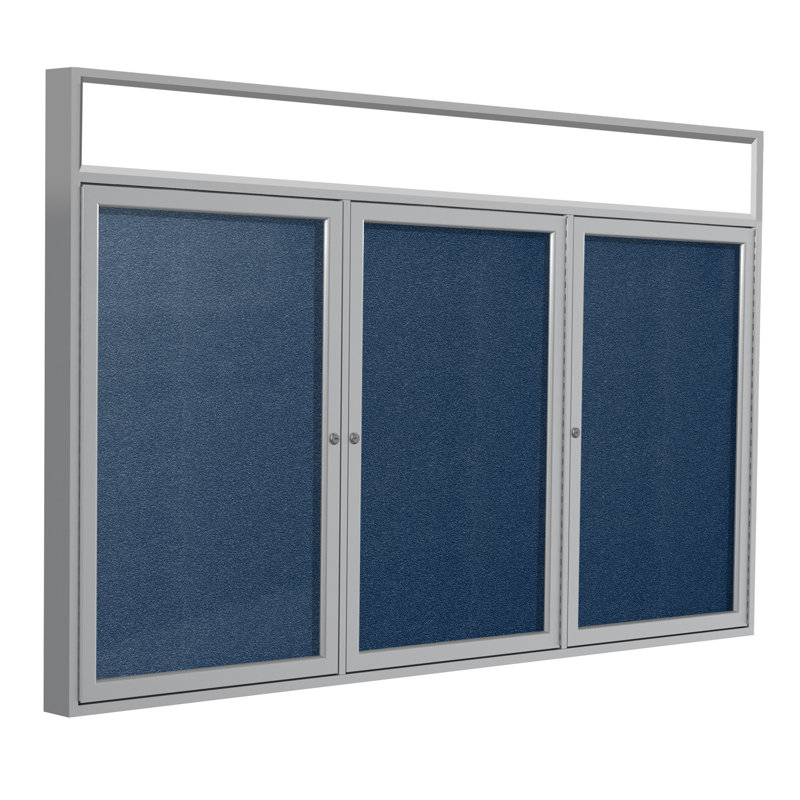 Plaque d’armoire fermée, Bleu marine, Satin, H 4 pi x l 8 pi