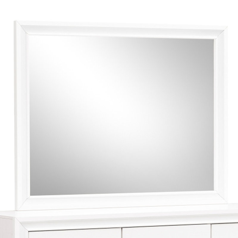 Miroir mural Burlington, Blanc, Rectangle, 37 po x 46 po
