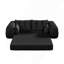 Canapé-lit pliable multifonctionnel de 78,7 po, lit pour chien humain, canapé paresseux, canapé-lit rembourré en mousse 3-en-1 pour salon, lit d'invité, salle de jeux, noir-1714363046-1714363049