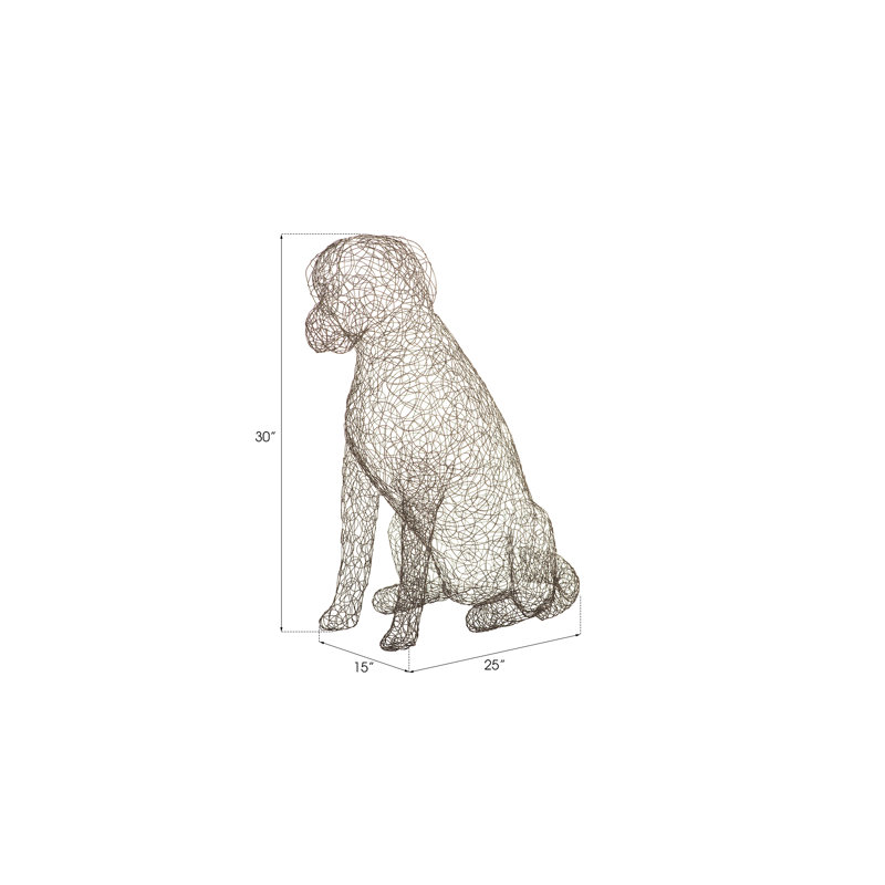 Crazy Wire Retriever Statue