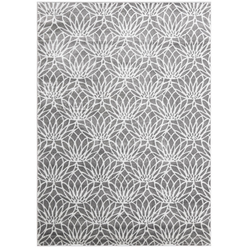 Tapis contemporain couleur pierre, Rectangle 7 pi x 10 pi