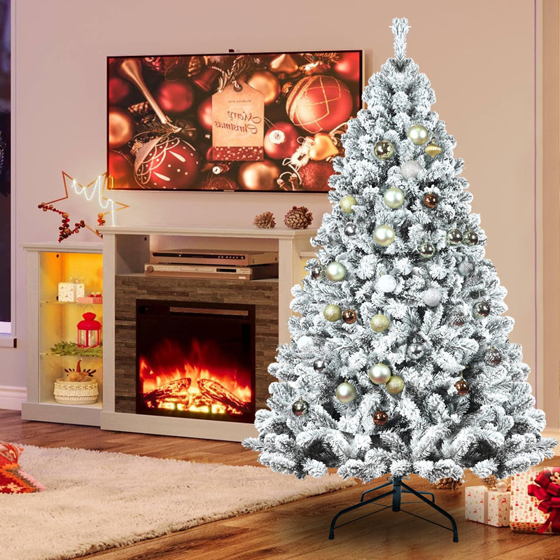 Arbre de Noël artificiel - support inclus, H 7,5 pi