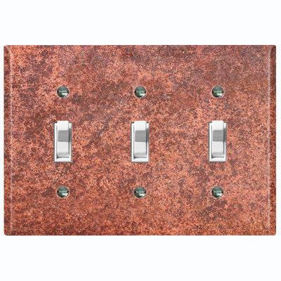 No Subject 3 - Gang Toggle Light Switch Standard Wall Plate