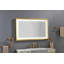 Miroir de salle de bain 48 "x 30" à DEL avec cadre en aluminium