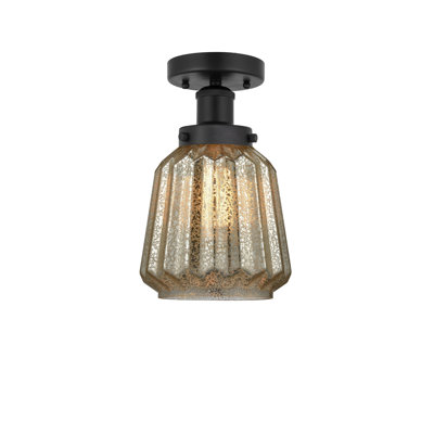 Caggiano Glass Semi Flush Mount