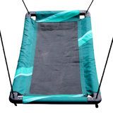 M&M Sales Enterprise Fabric Blue Web / Saucer Swing with Mounting Hangers and Chains