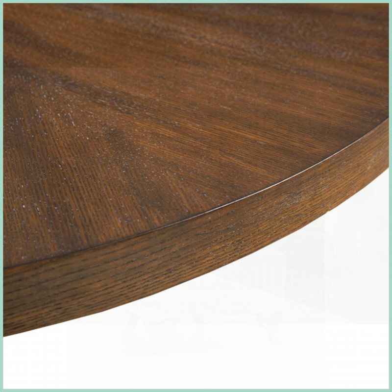1 PCS Round Coffee table Brown
