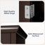 Armoire de rangement en bois manufacturé autoportant au-dessus de la toilette-2016459691