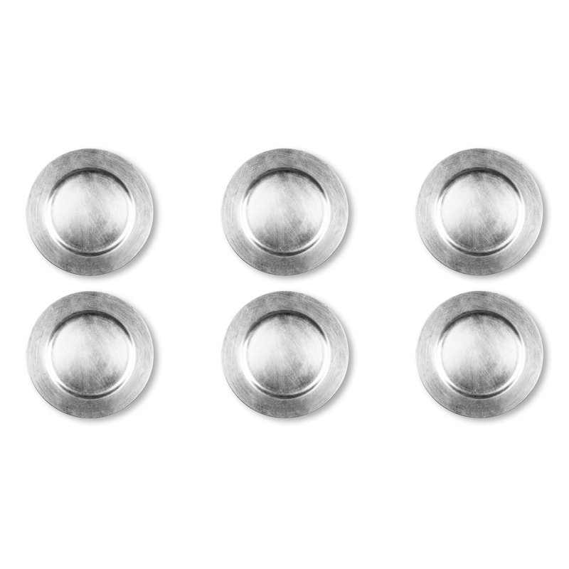 Solid Colour Charger, Silver