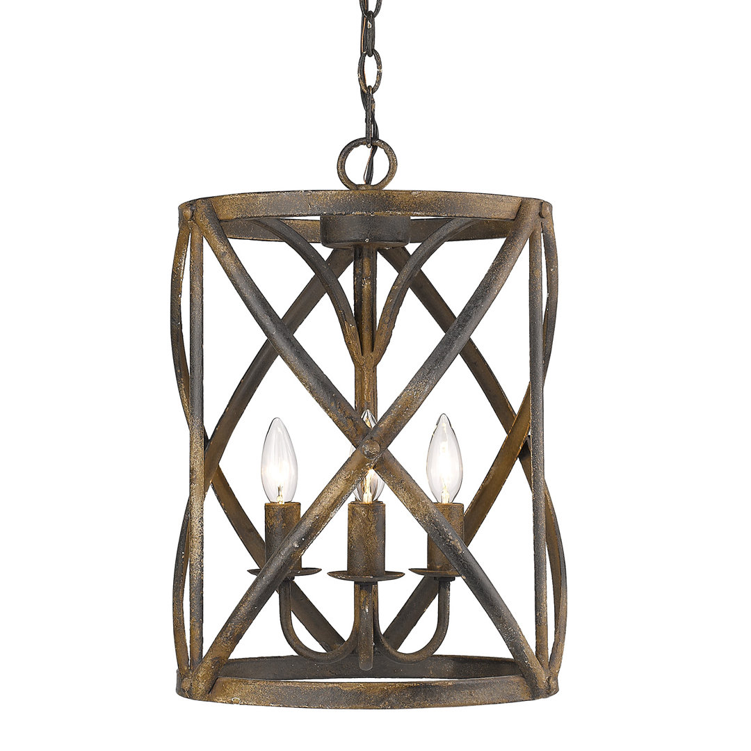 3 - Light Statement Cylinder Pendant 17 Stories 