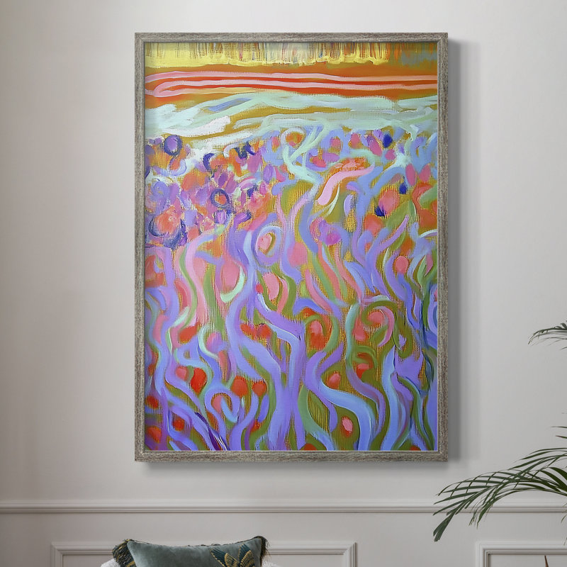 Reproduction encadrée FLORAL Series DLxxx - bois massif, H 30 po x l 24 po