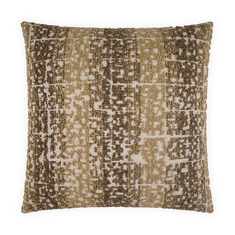 Kakura Square Pillow Cover & Insert, Mocha, Square 22"