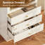 Armoire de rangement moderne de 71 po de hauteur avec tiroirs, blanc avec poignées dorées, ensemble de 2