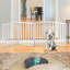 Wood Free Standing Pet Gate-1805552467