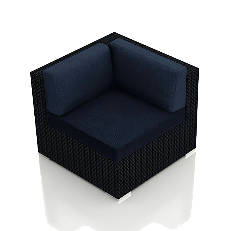Urbana Outdoor 5 - Piece Conversation Set, Coffee Bean, Spectrum Indigo Sunbrella®