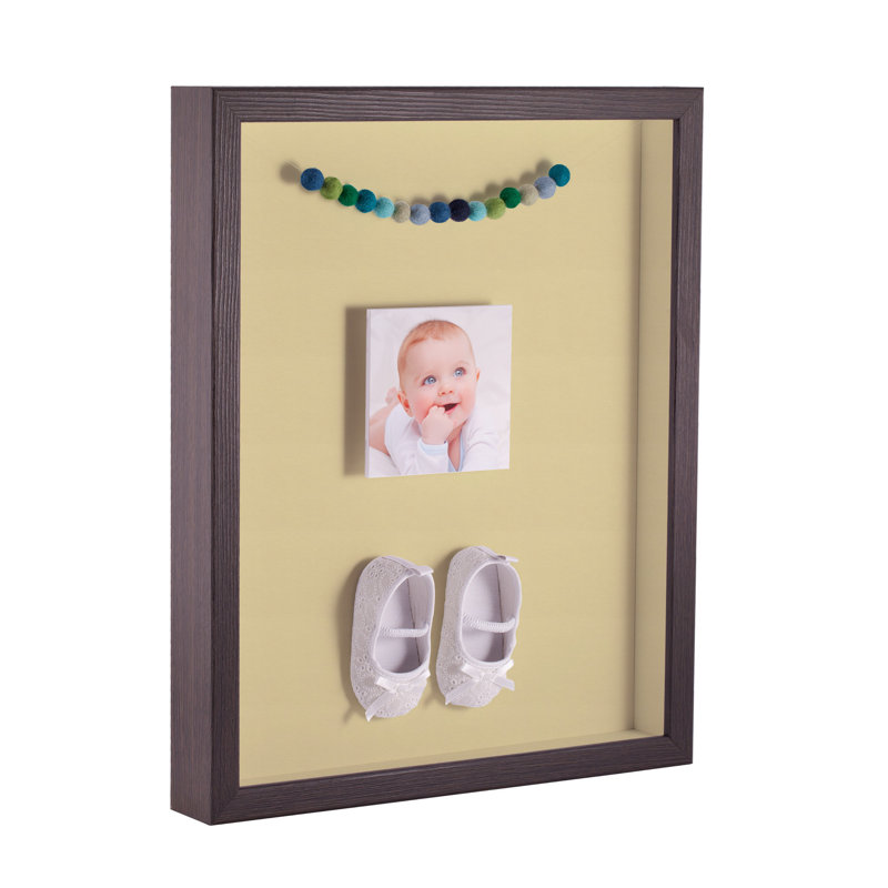 Wood Matte Shadow Box Picture Frame, Oak Gray