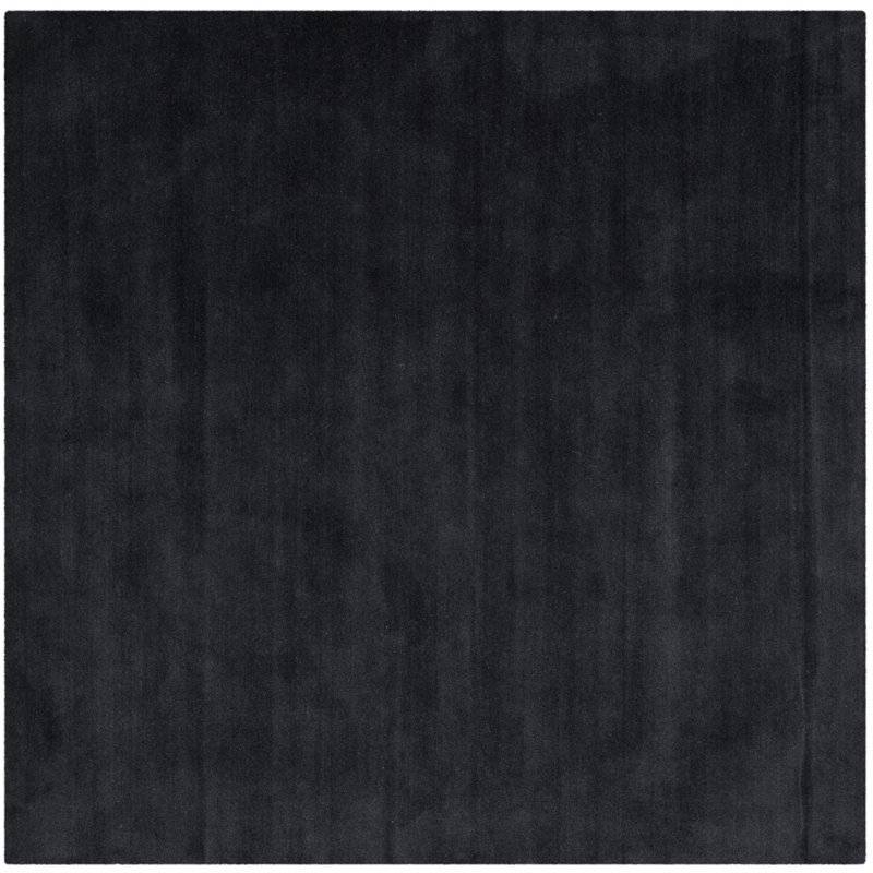 Frann Hand Tufted Wool Solid Color Rug, Square 6'