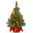 2ft. Majestic Fir Tree, Red Base with Multicolor LED Lights