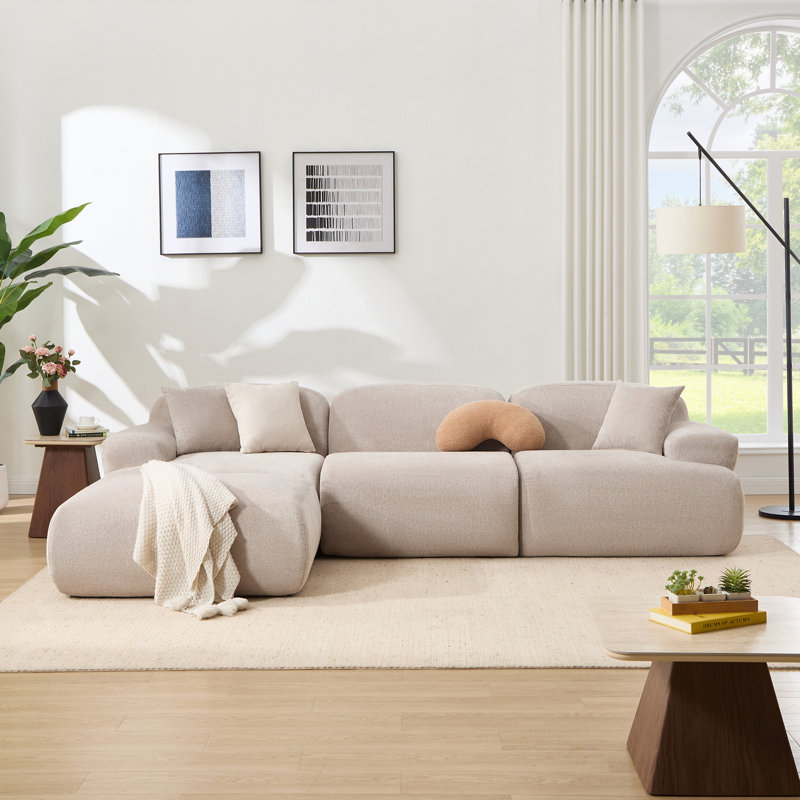Canapé modulaire 118,5 po Comfy Cloud, Chenille kaki