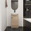 Meuble-lavabo simple autoportant avec plateau en céramique 18,1 po Litfin