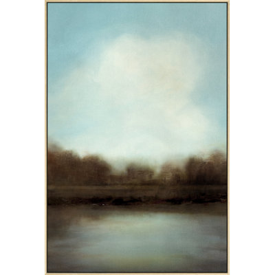 Matinée matinale - peinture sur toile à cadre flottant