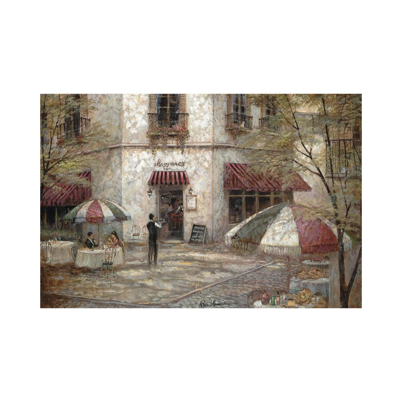 «Maggiano's» par Ruane Manning - reproduction d'art, Aucun mat, Toile tendue, H 12 po x l 18 po x 1,5 po