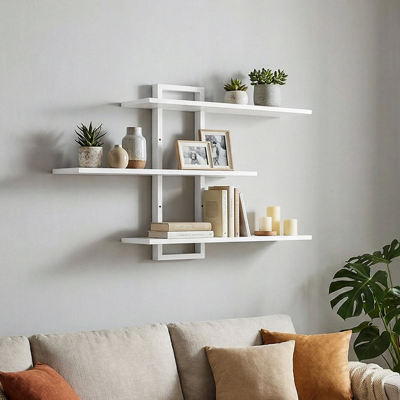 3 Piece Wood Bracket Shelf