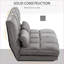 Canapé-lit convertible Lazy Appui-tête | Gris foncé | Polyester