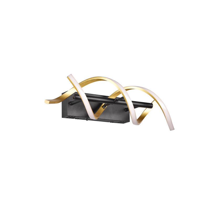 Aiela Aluminium LED Armed Sconce, Bronze/Brass