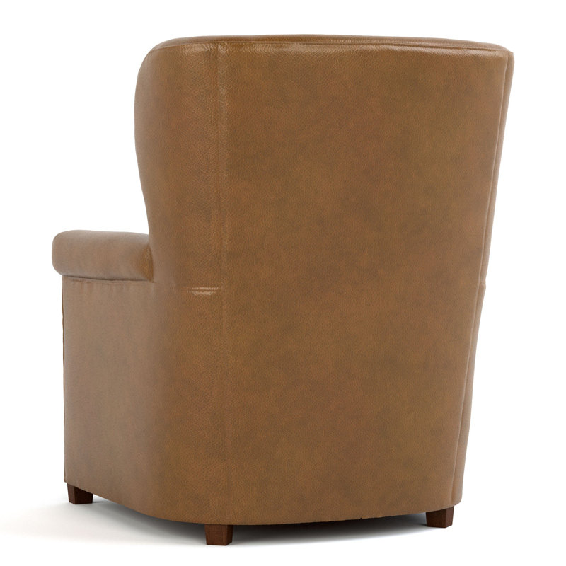 Hudson Valley Leather Wingback Chair
